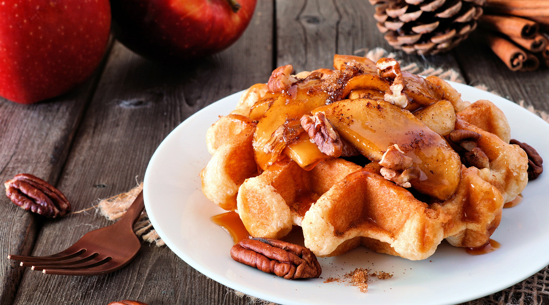 Chai-Spiced Apple Waffles