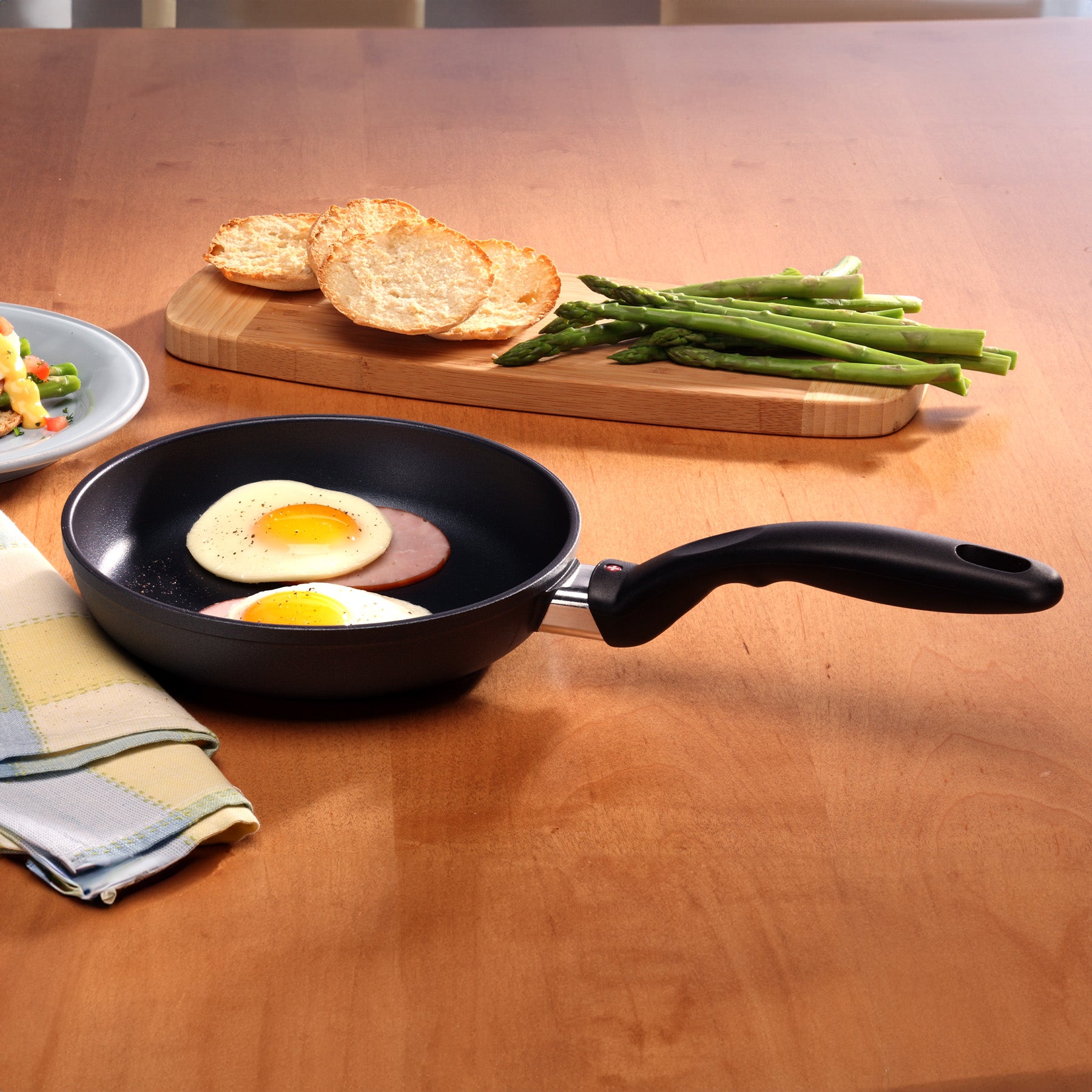 HD Nonstick Fry Pan - Induction in use on dining room table