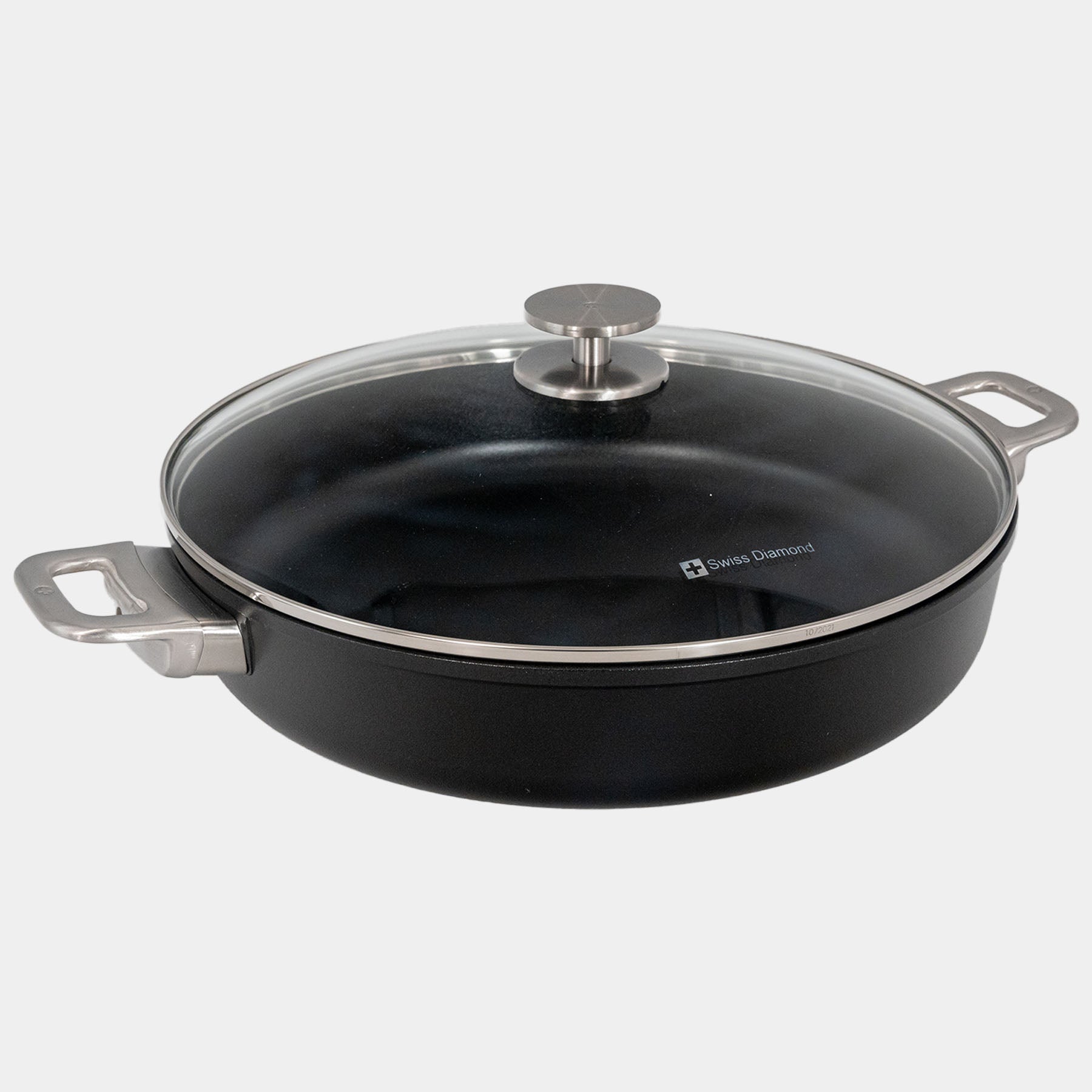 CHD Nonstick 4.8 qt Sauteuse with Glass Lid