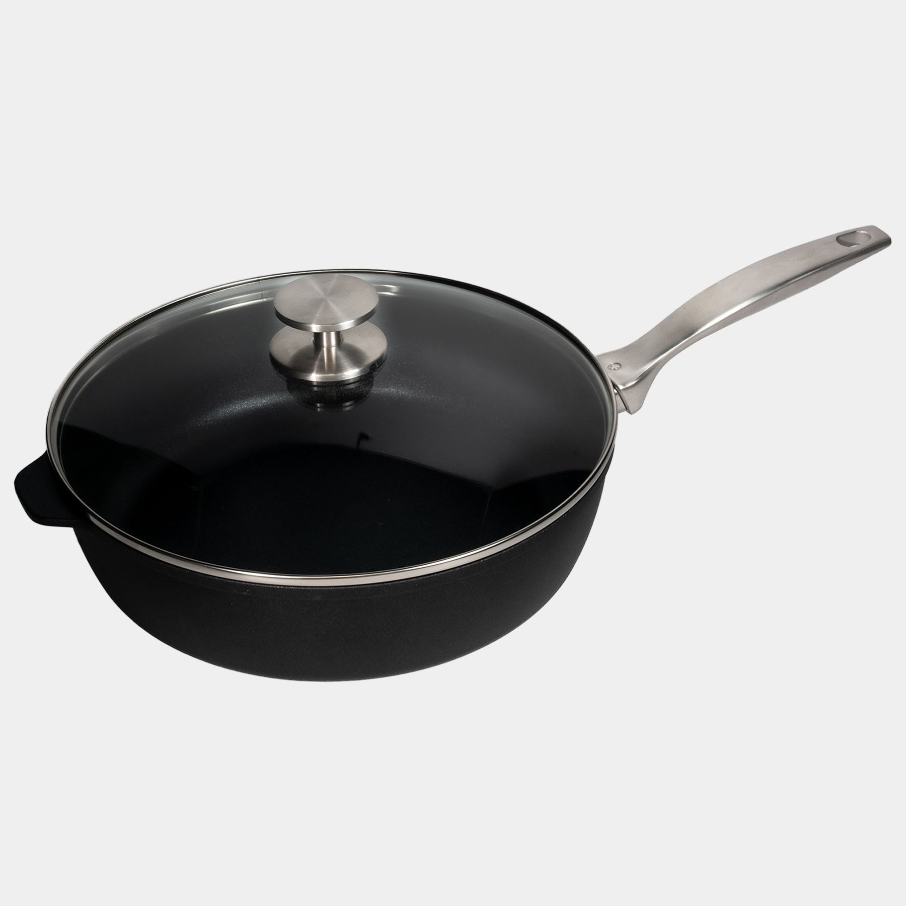 CXD PFAS Free Nonstick Saute Pan with Glass Lid - Swiss Diamond