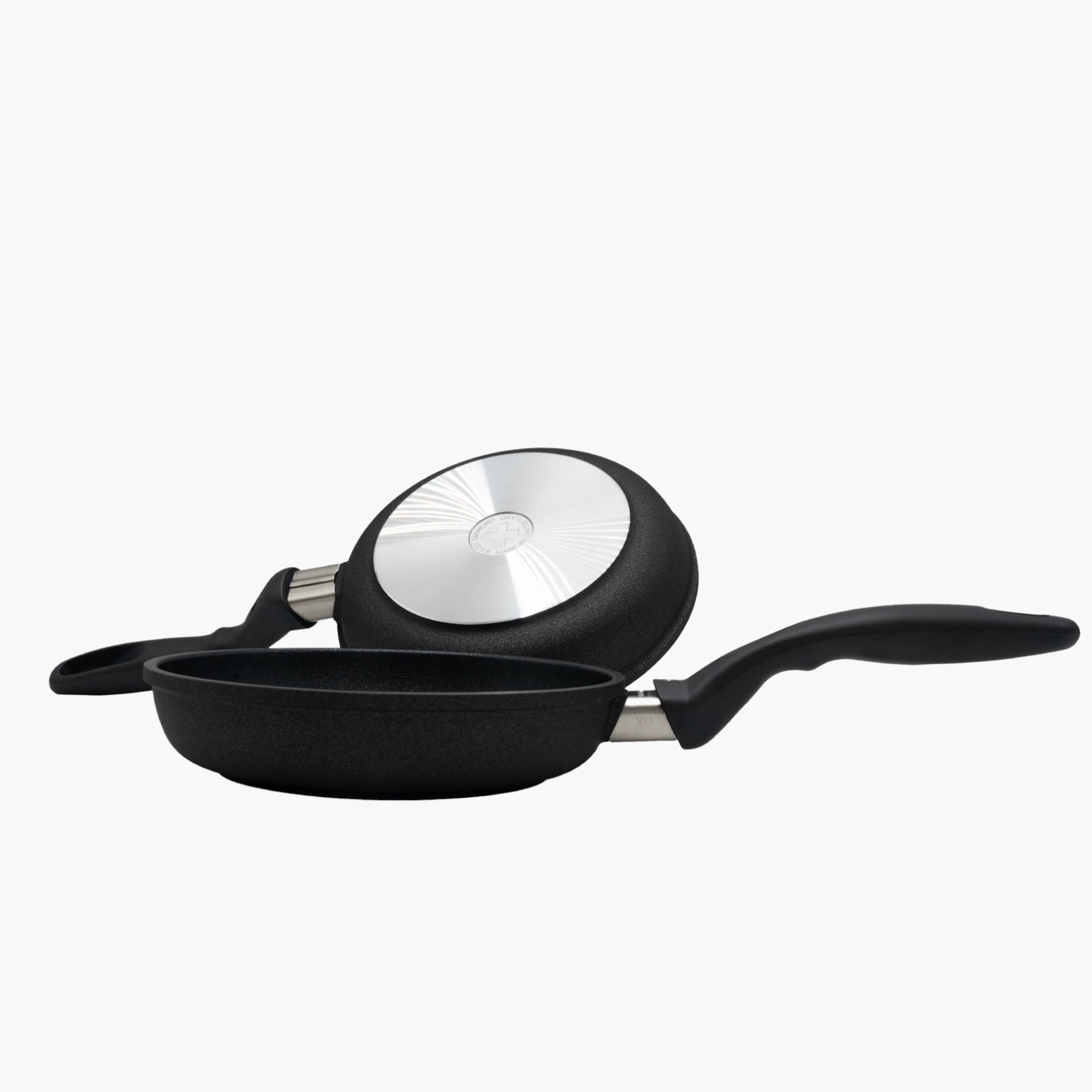 XD Nonstick 2-Piece 8" Fry Pan Set side and bottom view