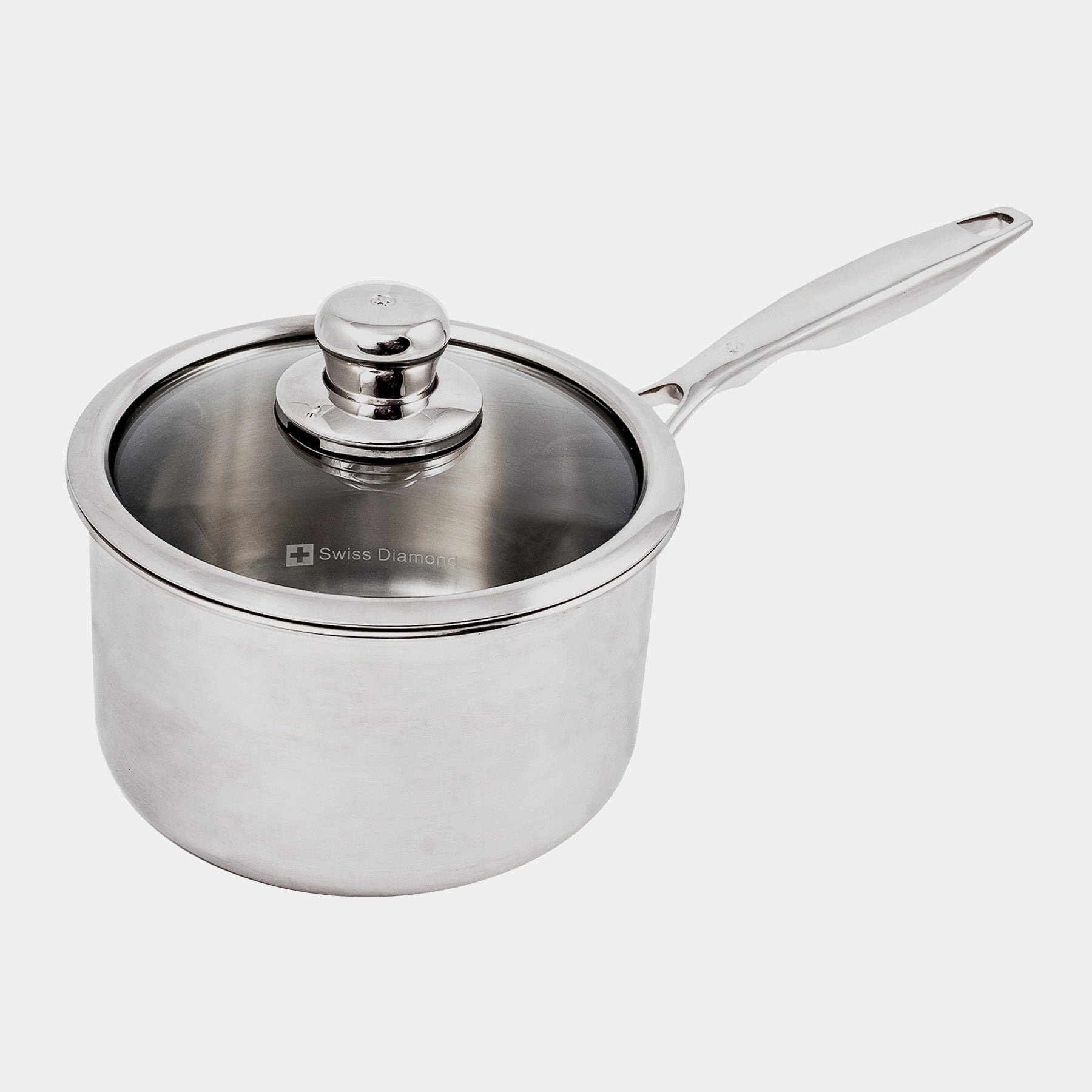 Premium Clad 2.6 qt Saucepan with Glass Lid
