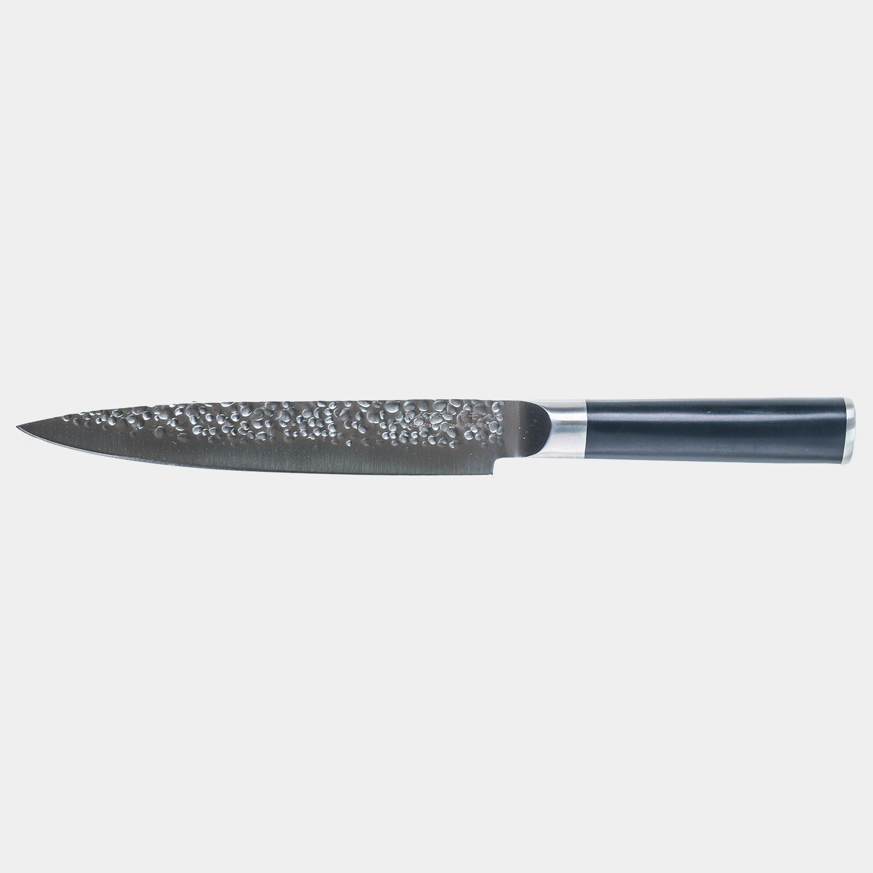 8" Hammered Carving Knife side view