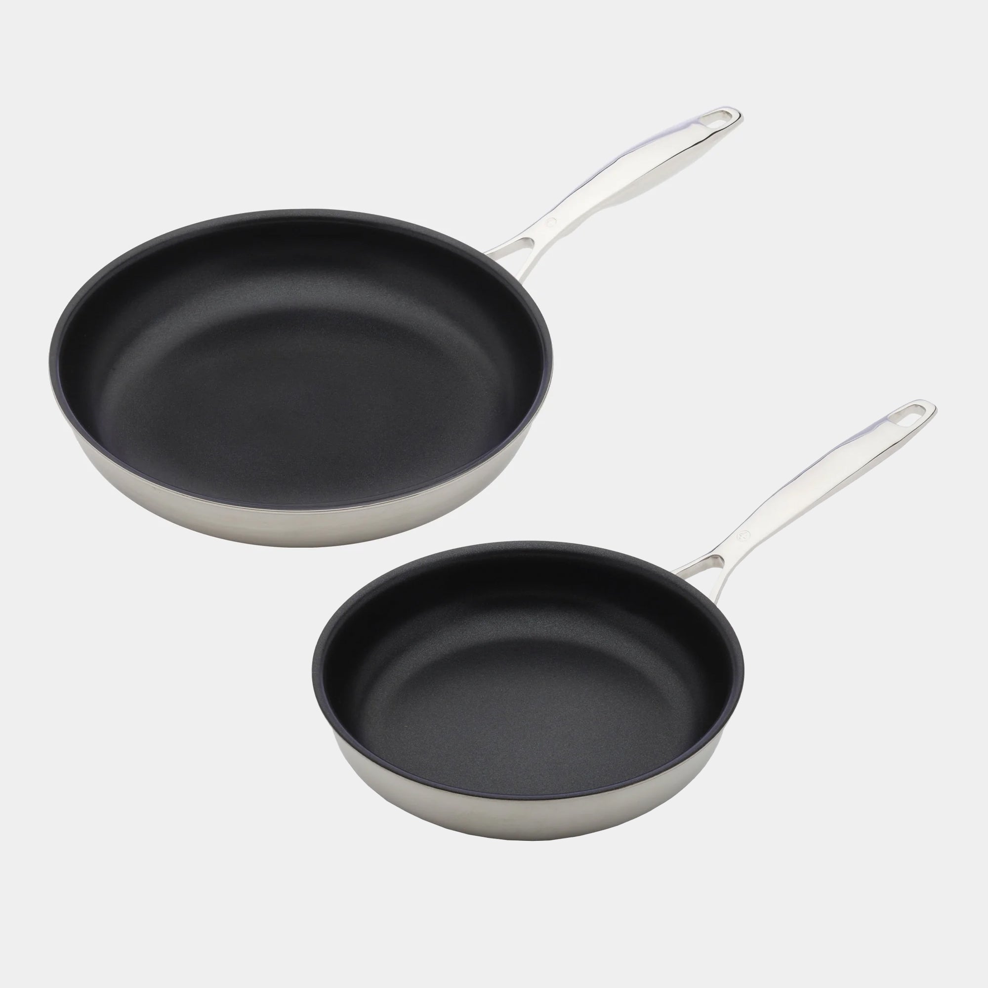 Nonstick Clad 2-Piece Fry Pan Set - Induction