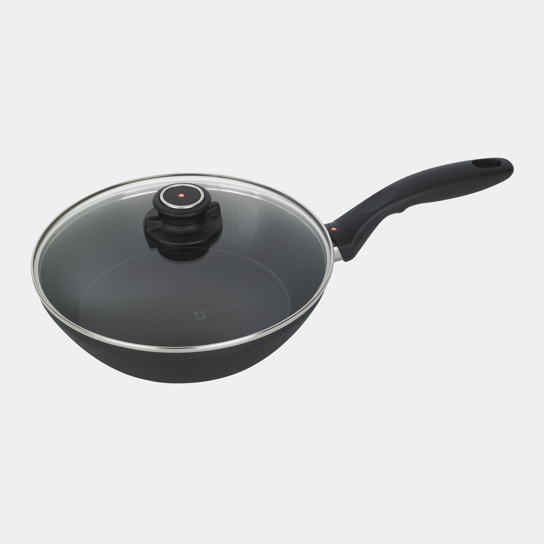 XD Nonstick 9.5" Stir-Fry Pan with Glass Lid - Induction