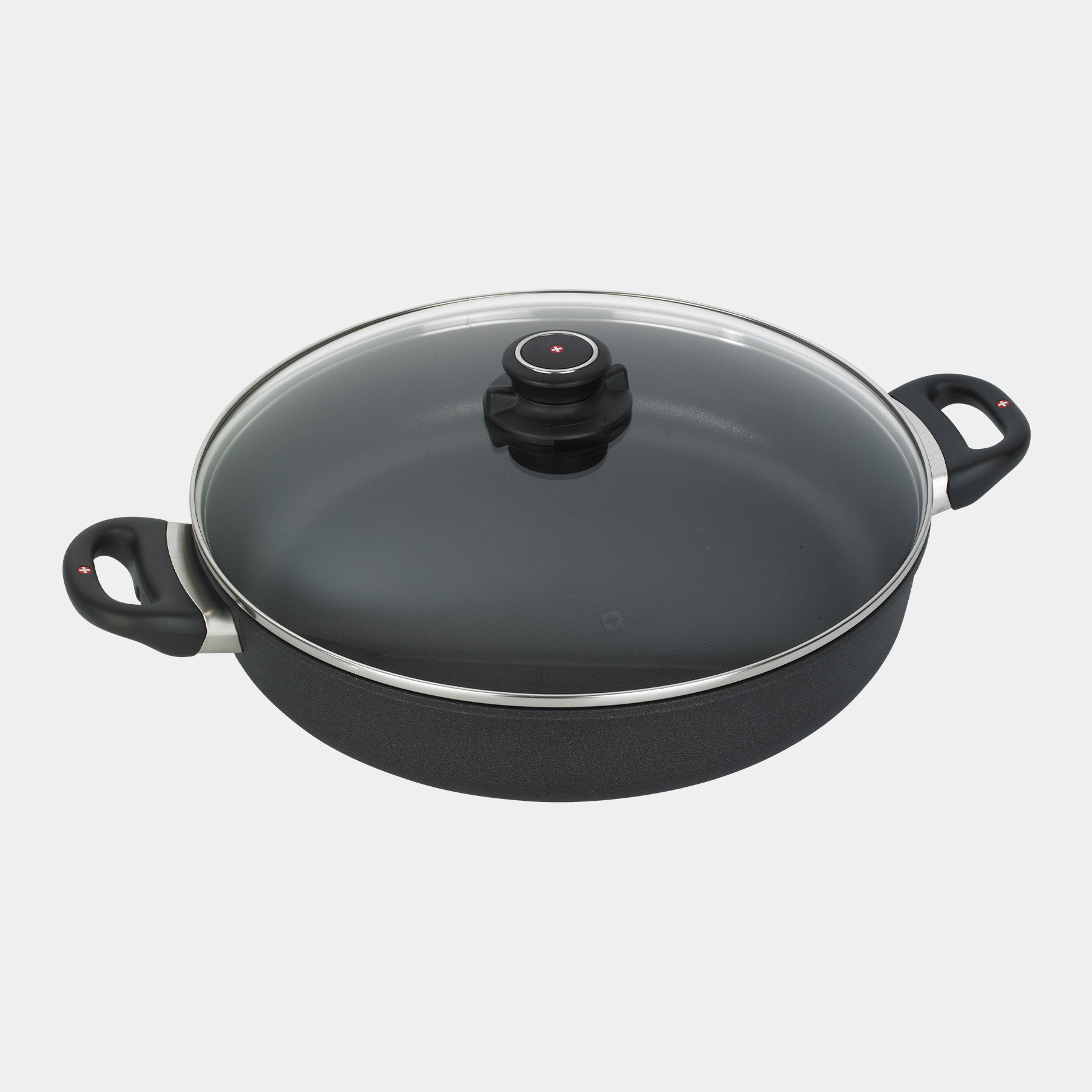 XD Nonstick 12.5" Sauteuse with Glass Lid