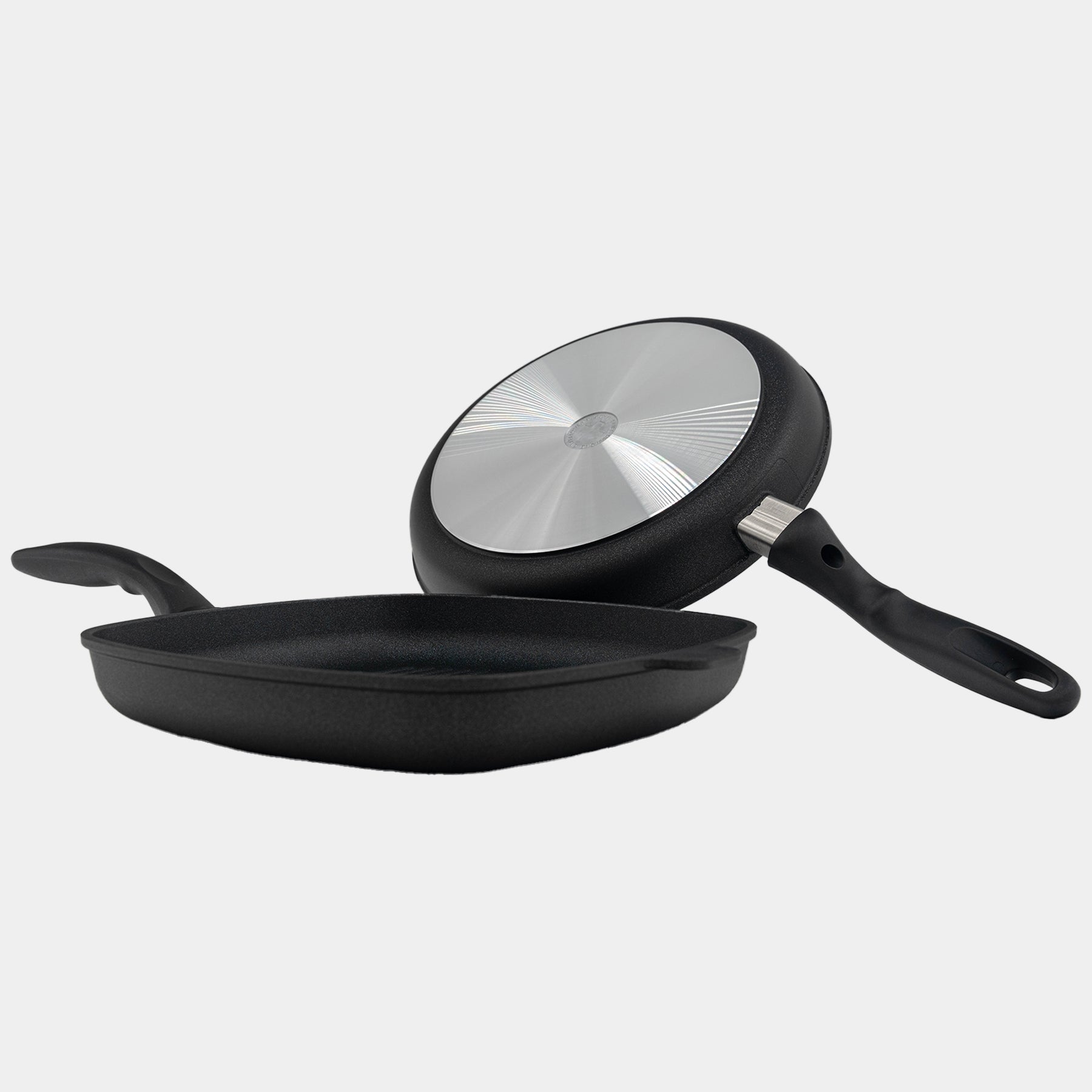 XD Nonstick 2-Piece Set - Fry Pan & Grill Pan - Swiss Diamond