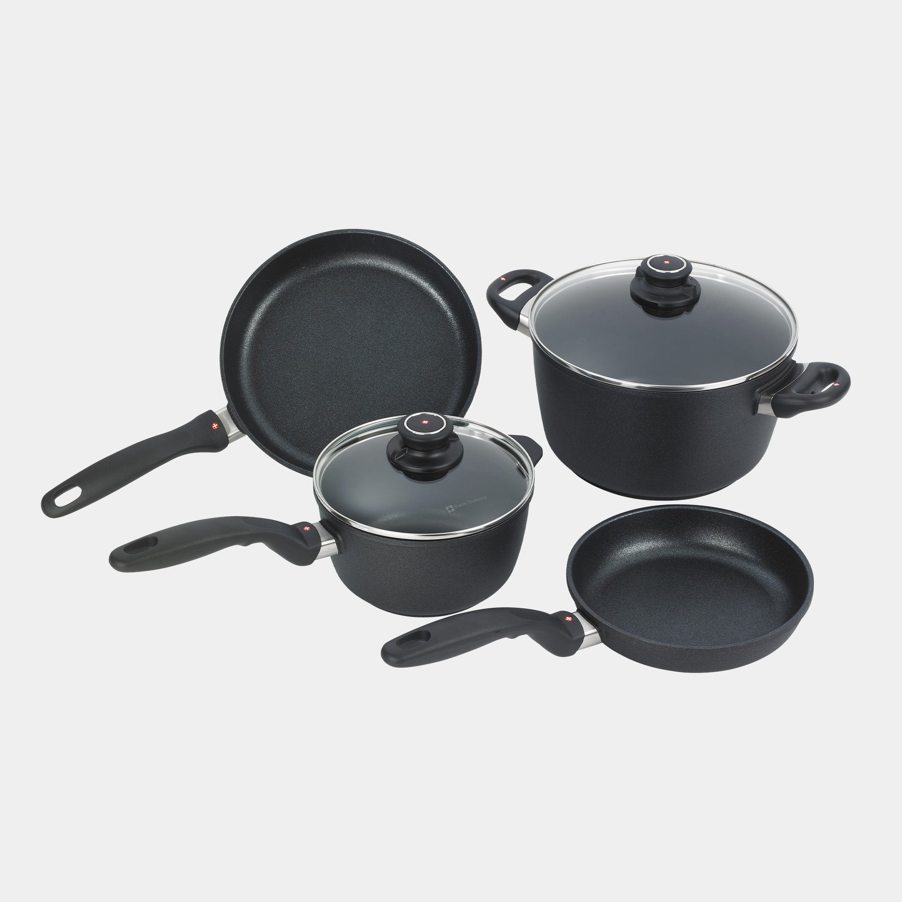 XD Nonstick 6-Piece Set - Fry Pan, Saucepan & Soup Pot - Induction