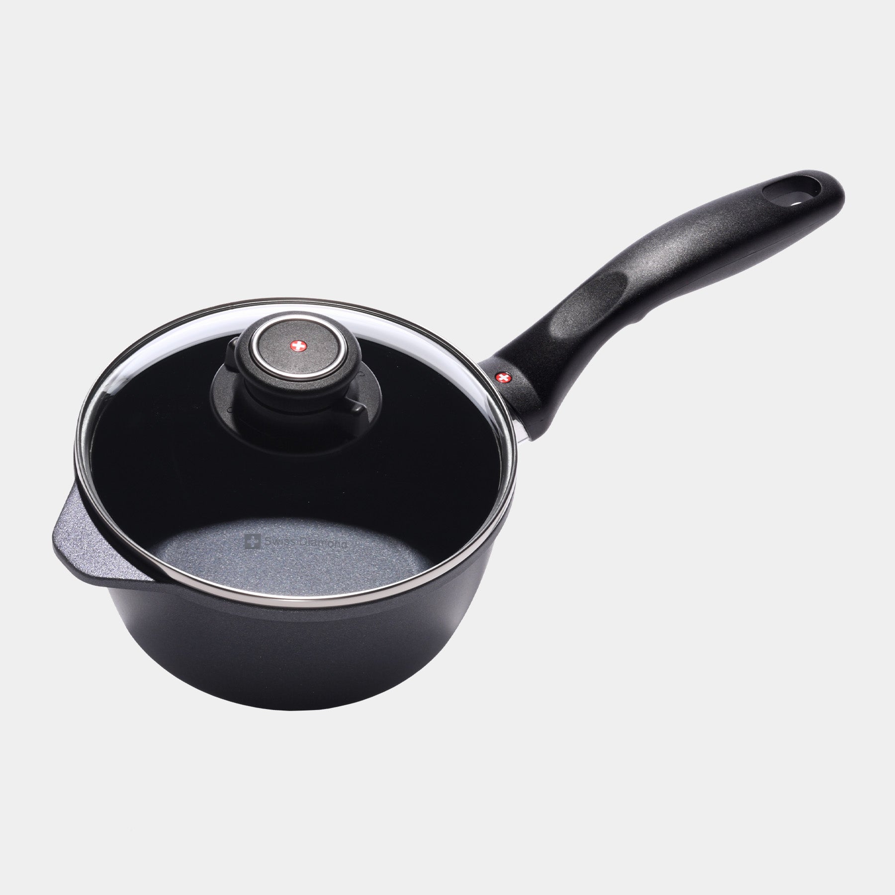 HD Nonstick 1.4 qt Saucepan with Glass Lid