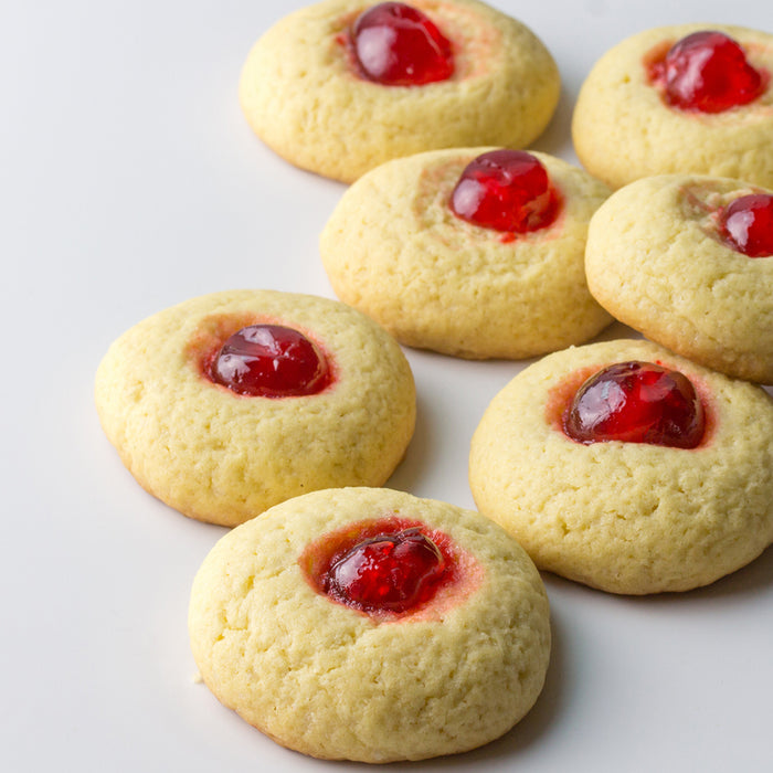 Buttery Apple Streusel Thumbprint Cookies