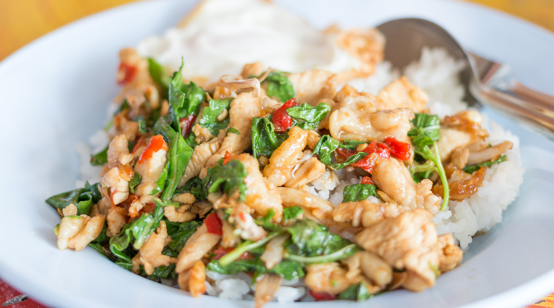 Chicken Stir-Fry with Basil