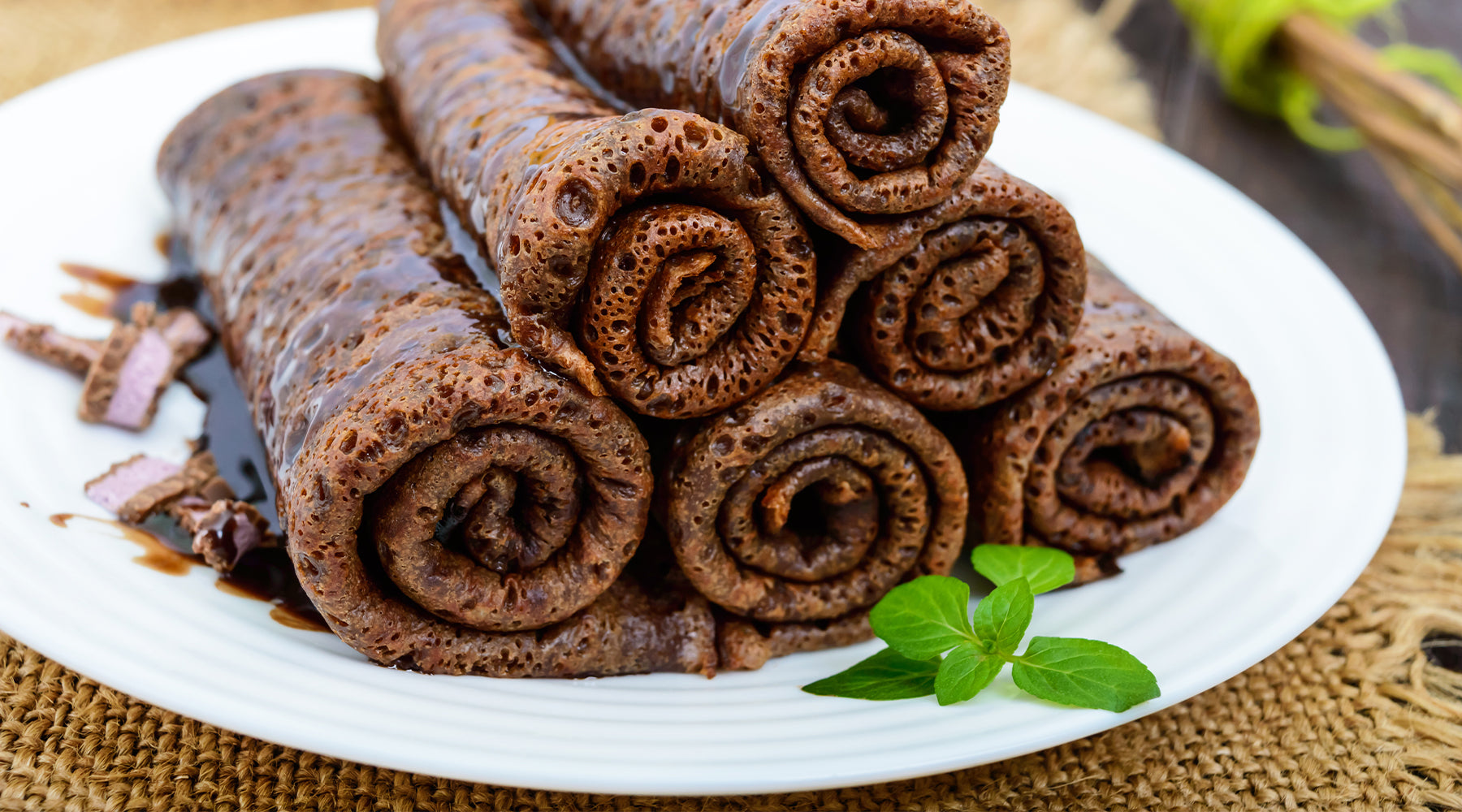 Chocolate Crepe Cake Roll