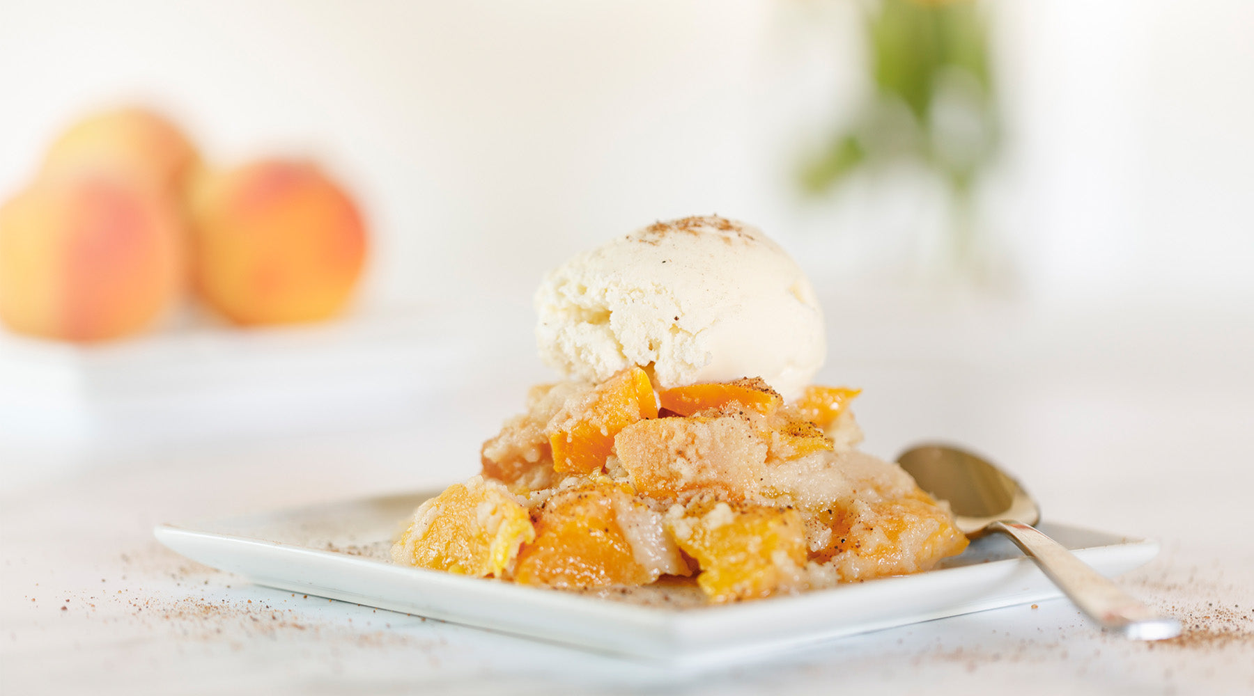 Fry Pan Peach Cobbler