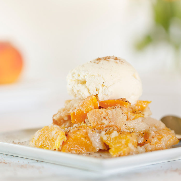 Fry Pan Peach Cobbler