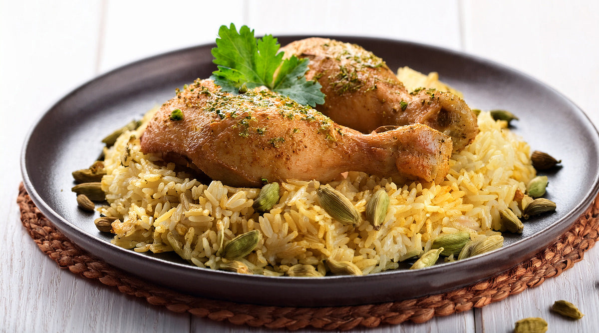 Spiced Chicken & Cardamom Rice | Swiss Diamond Recipes