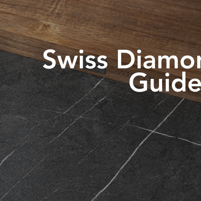 Swiss Diamond Gift Guide with image of cutting boards and stock pot