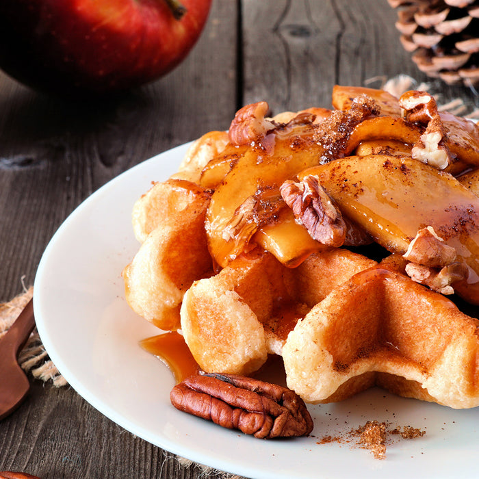 Chai-Spiced Apple Waffles