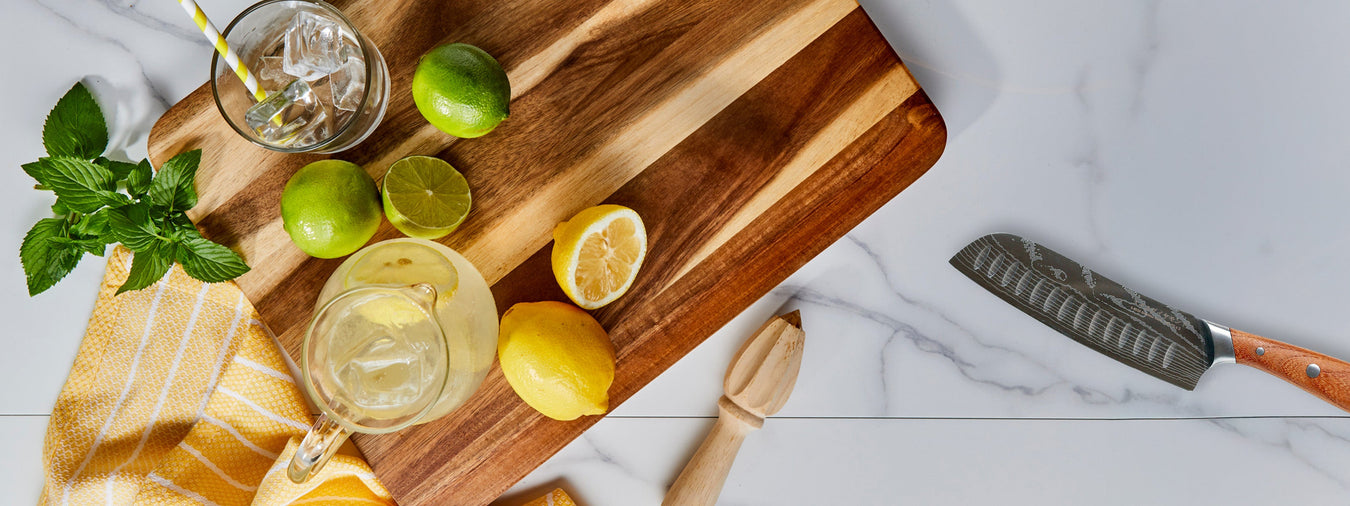 Valentine's Day Sale with fry pan on kitchen counter and holiday decorations