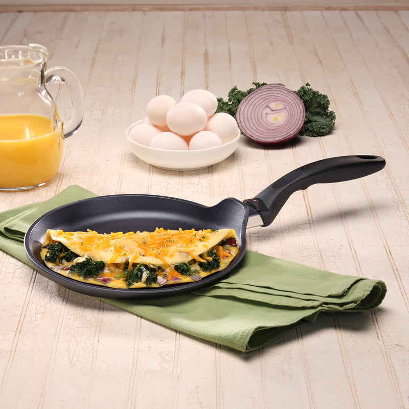 HD Nonstick Crepe Pan - Induction in use on dining room table