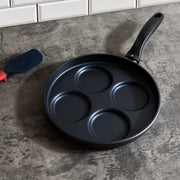HD Nonstick 10.25" Plett Pan - Induction top view in use on marble kitchen counter