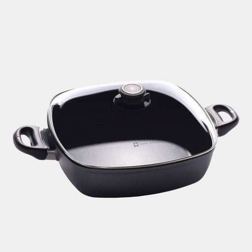 HD Nonstick 5 qt Square Casserole with Glass Lid