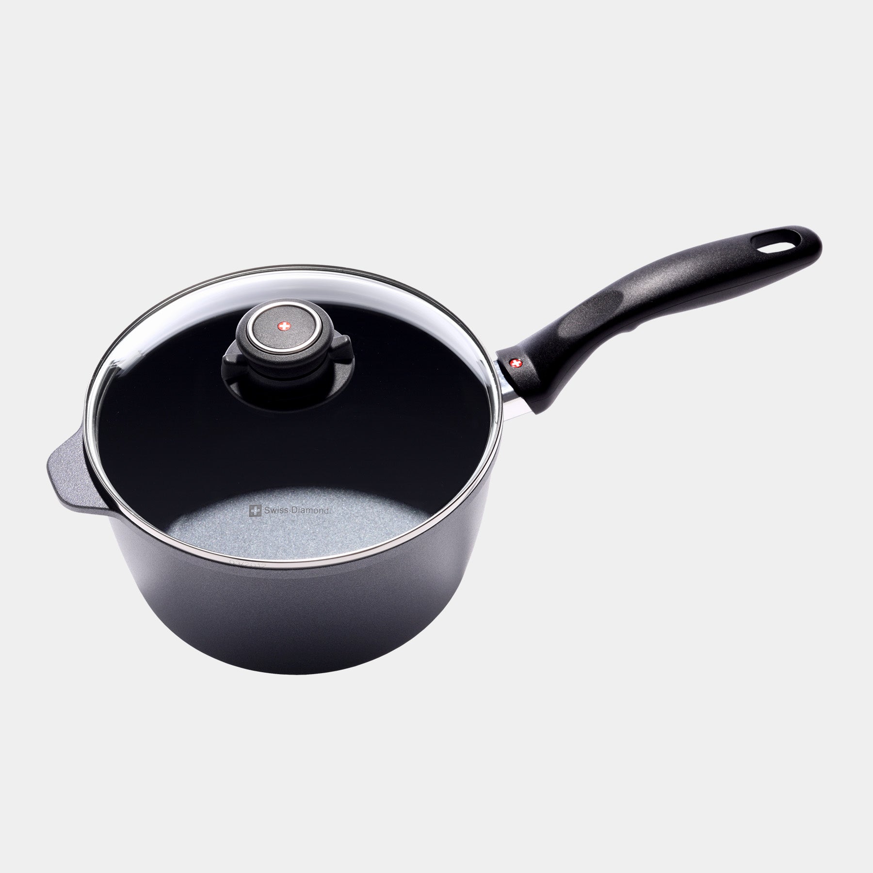 HD Nonstick 3.2 qt Saucepan with Glass Lid