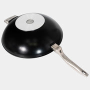 CHD Nonstick 12.5" Wok with Glass Lid Bottom view