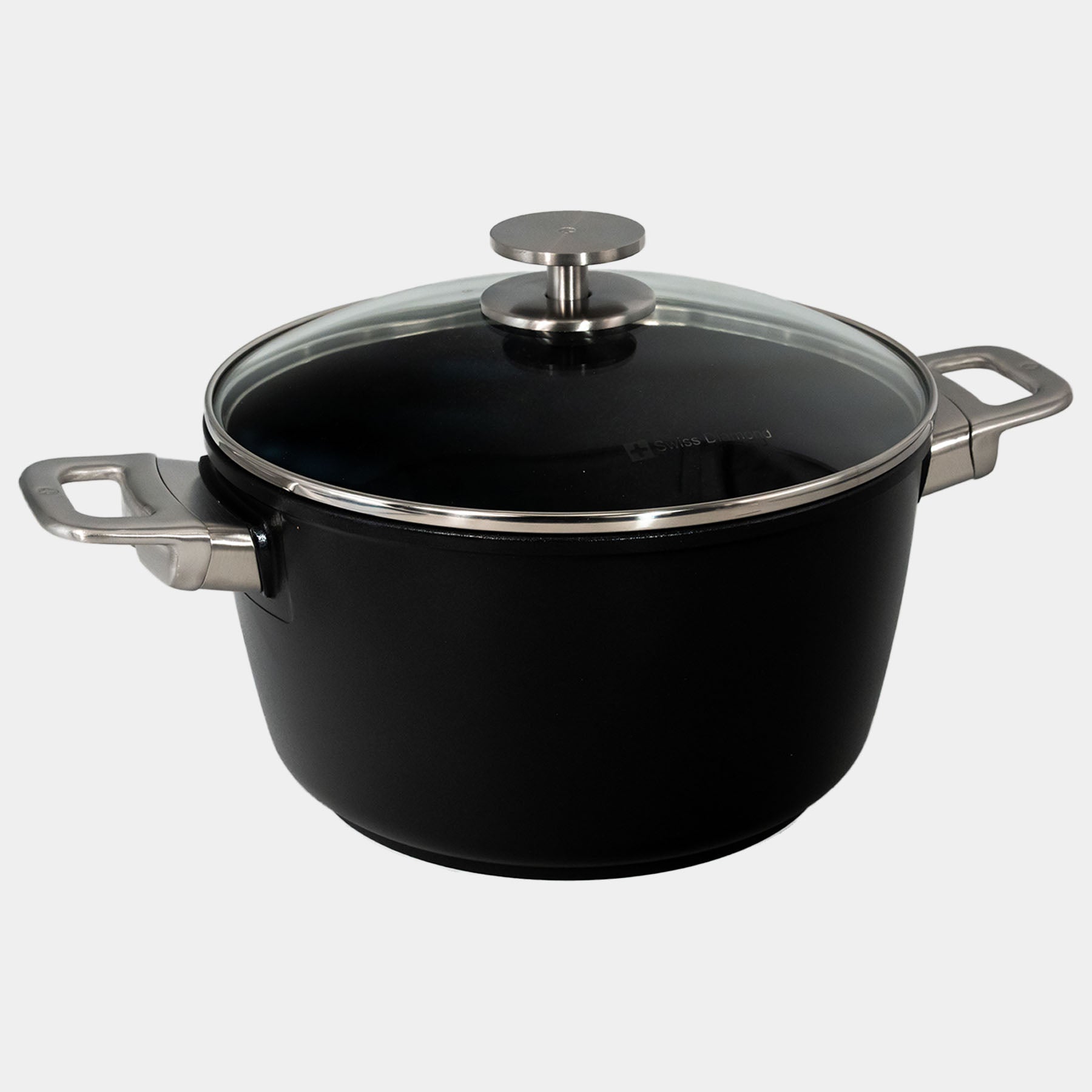 CHD Nonstick 5.5 qt Stock Pot with Glass Lid