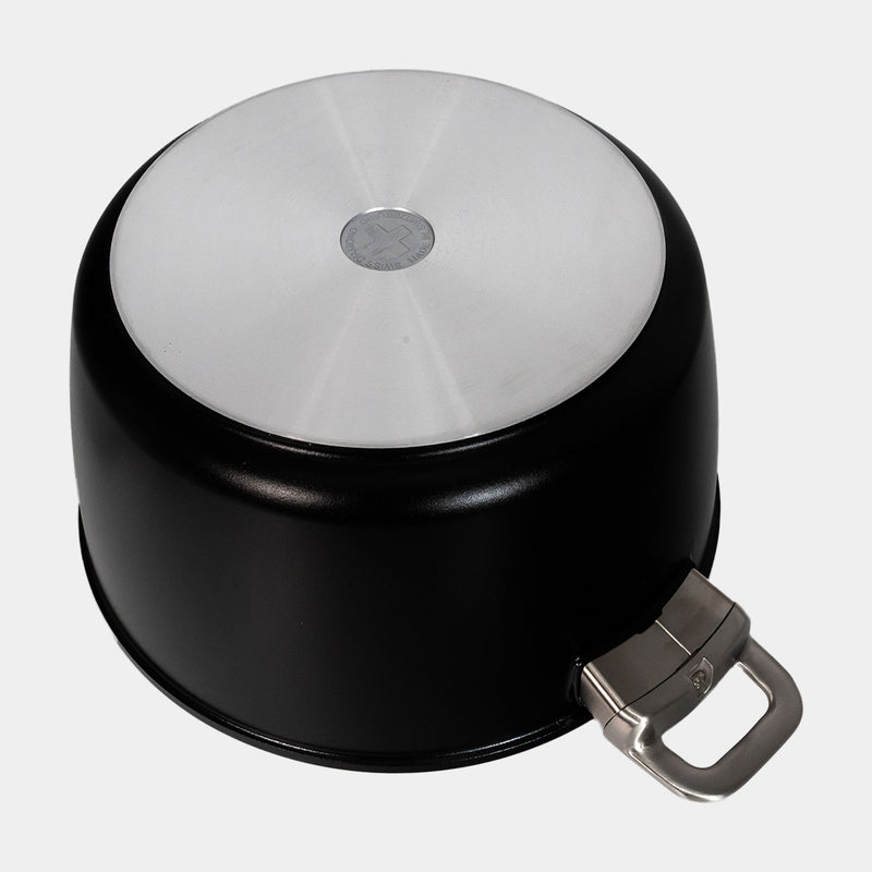 CHD Nonstick 8.5 qt Stock Pot with Glass Lid bottom view