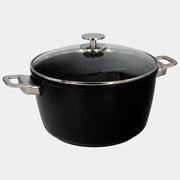 CHD Nonstick 8.5 qt Stock Pot with Glass Lid angle view