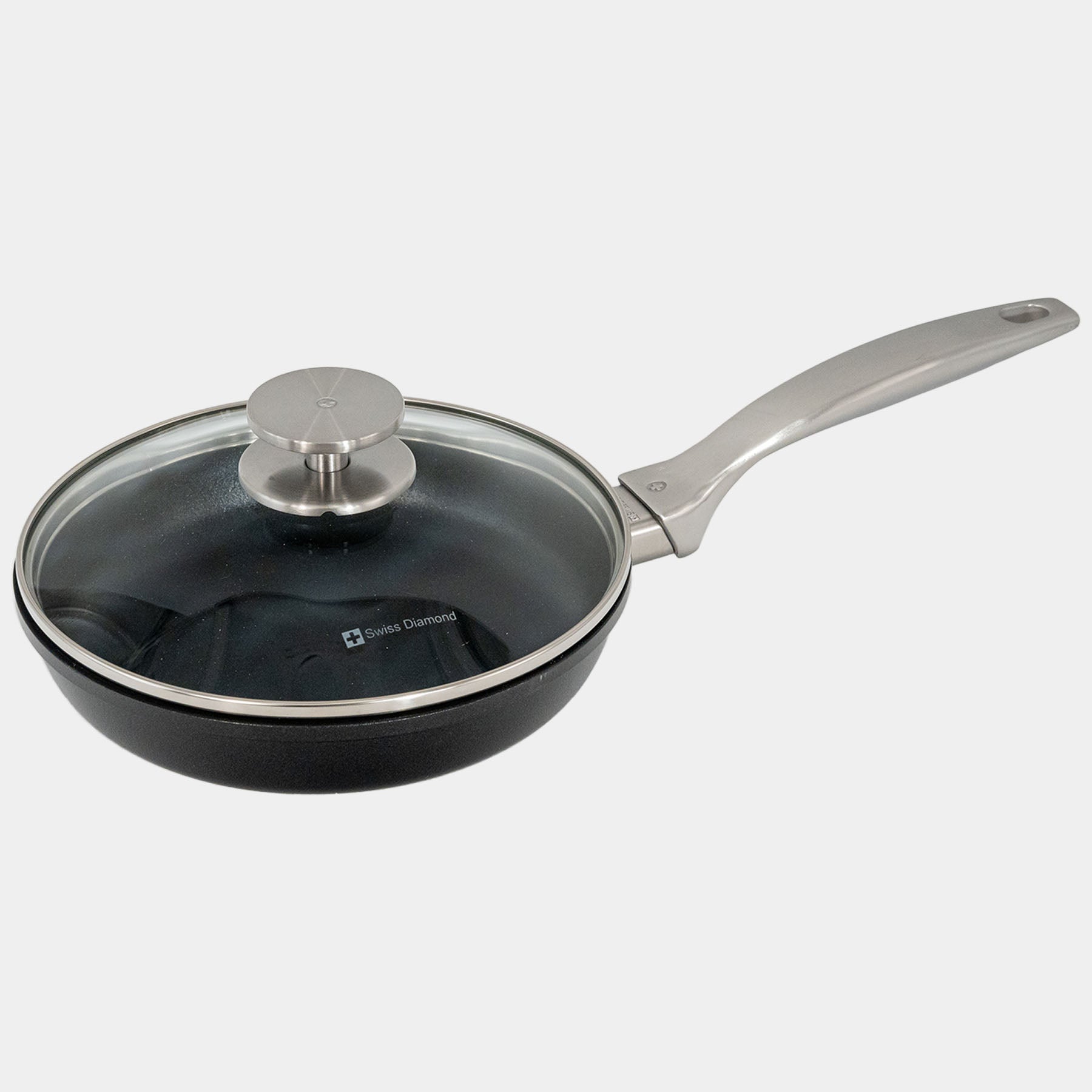 CHD Nonstick 8" Fry Pan with Glass Lid