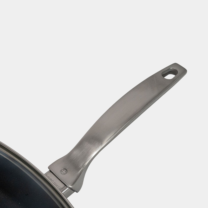 CHD Nonstick 11" x 11" Square Saute Pan close up of handle