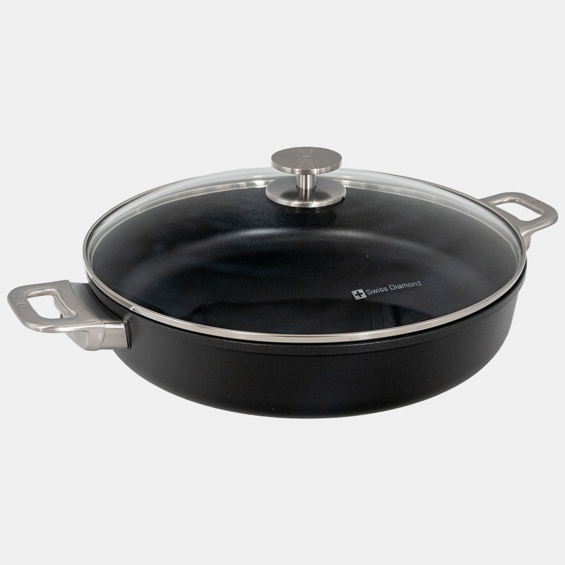 CHD Nonstick 4.8 qt Sauteuse with Glass Lid 
