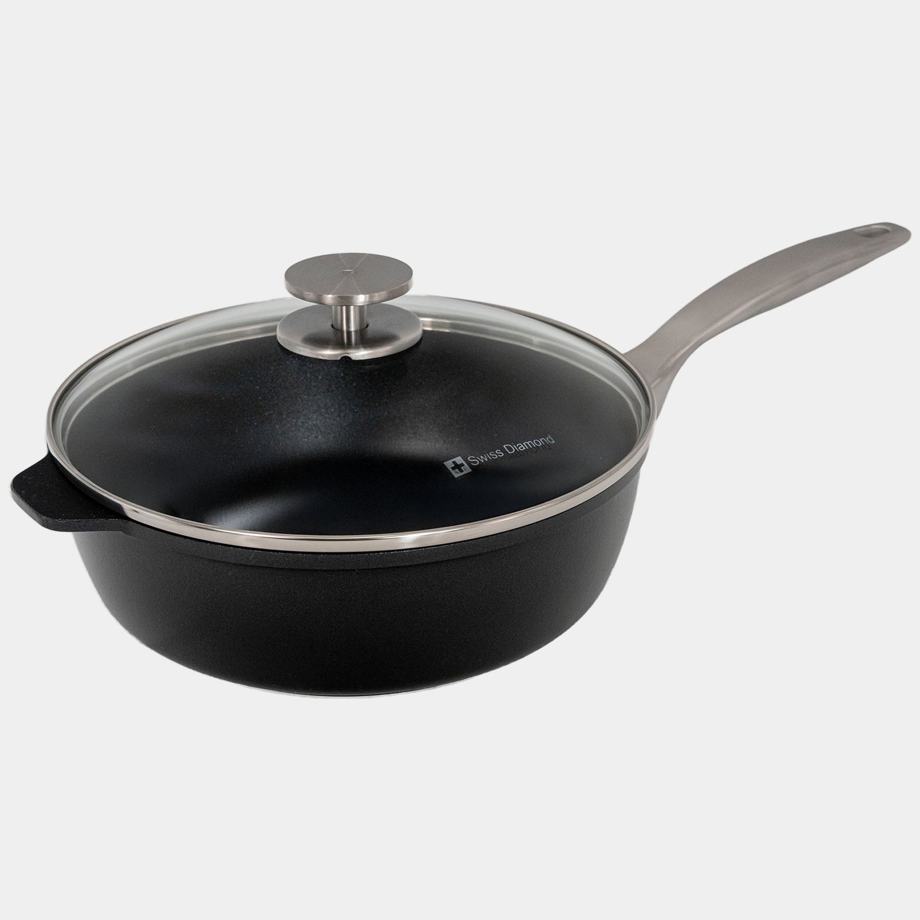 CHD Nonstick 3.2 qt Saute Pan with Glass Lid