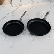 CHD Nonstick 9.5" & 11" 2-Piece Set - Fry Pan Duo on white marble kitchen counter
