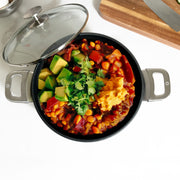 CXD PFAS Free Nonstick Stock Pot with Glass Lid - Swiss Diamond