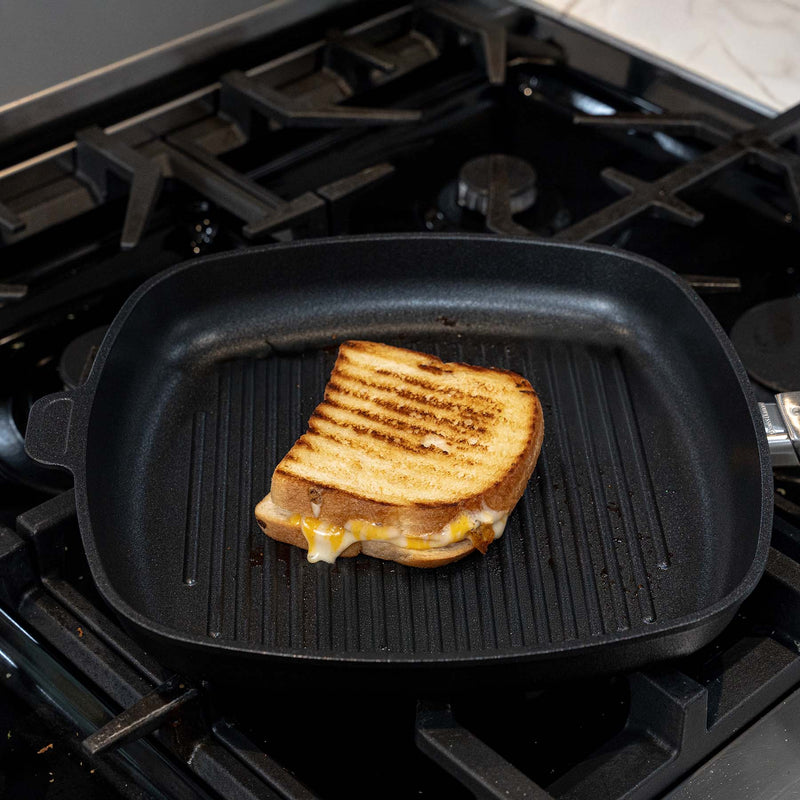 CXD PFAS Free Nonstick Square Grill Pan - 11" x 11" (28 cm x 28 cm) - Swiss Diamond