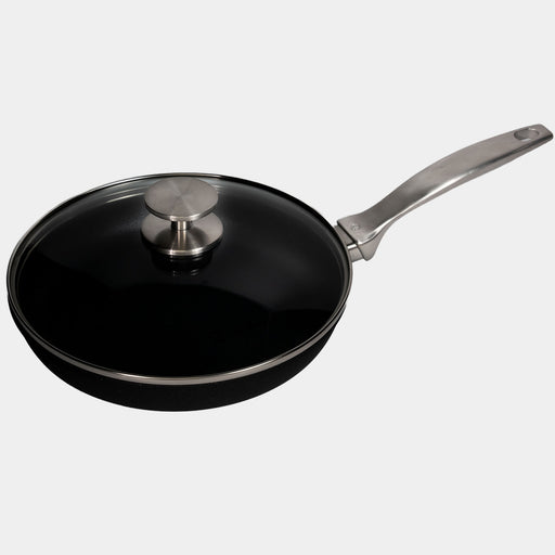 CXD PFAS Free Nonstick Fry Pan with Glass Lid - Swiss Diamond