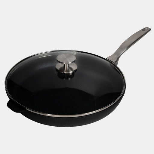 CXD PFAS Free Nonstick Fry Pan with Glass Lid - Swiss Diamond