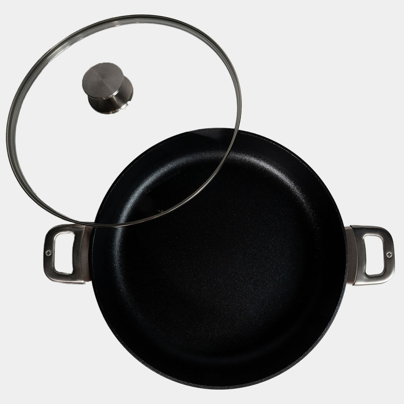 CXD Dou Ceramic Nonstick Induction Sauteuse with Lid - Swiss Diamond