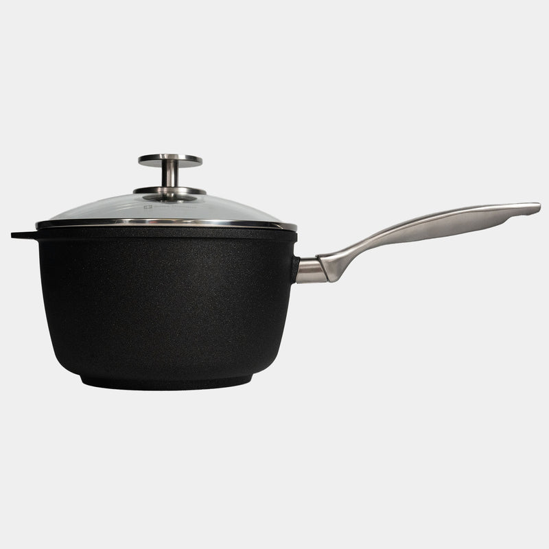 CXD PFAS Free Nonstick Saucepan with Glass Lid - Swiss Diamond
