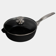 CXD PFAS Free Nonstick Saute Pan with Glass Lid - Swiss Diamond