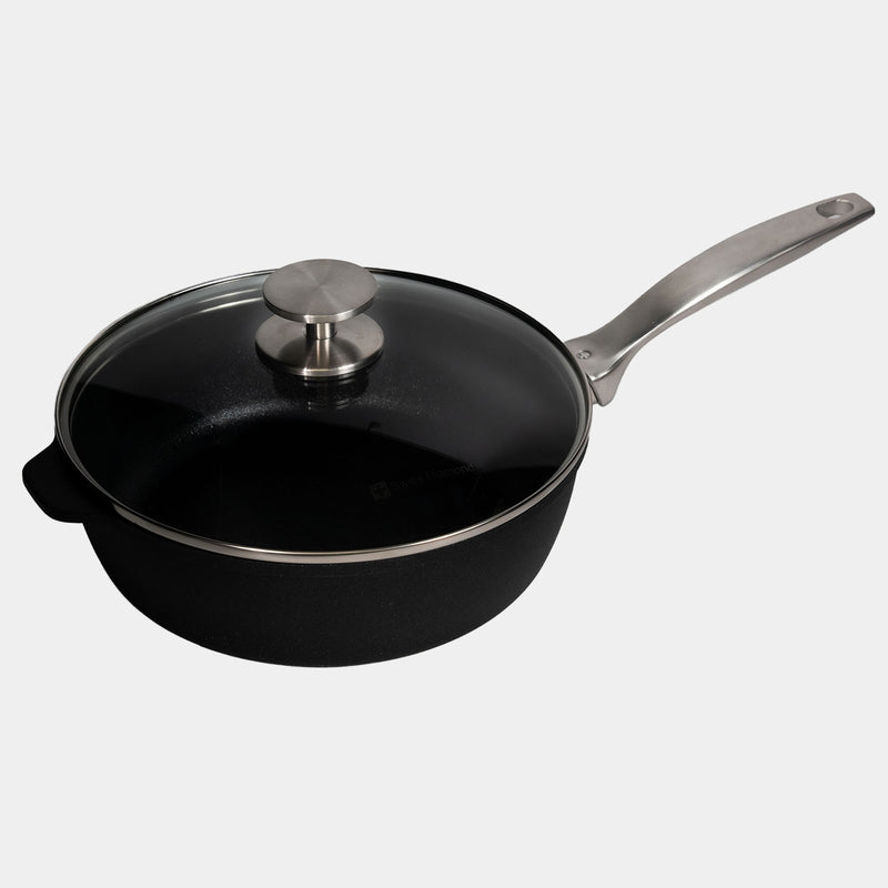 CXD PFAS Free Nonstick Saute Pan with Glass Lid - Swiss Diamond