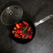 CXD PFAS Free Nonstick Saute Pan with Glass Lid - Swiss Diamond