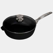CXD PFAS Free Nonstick Saute Pan with Glass Lid - Swiss Diamond