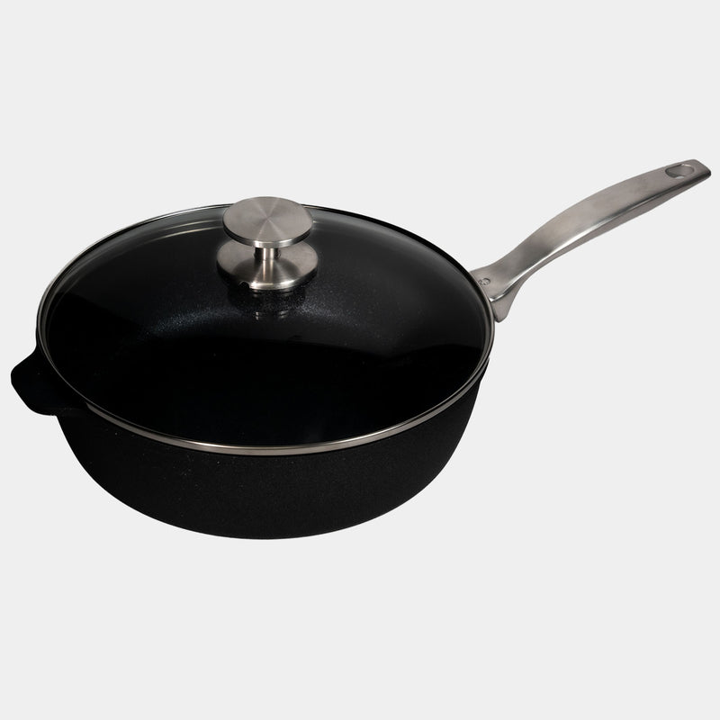 CXD PFAS Free Nonstick Saute Pan with Glass Lid - Swiss Diamond
