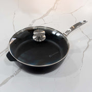 CXD PFAS Free Nonstick Saute Pan with Glass Lid - Swiss Diamond