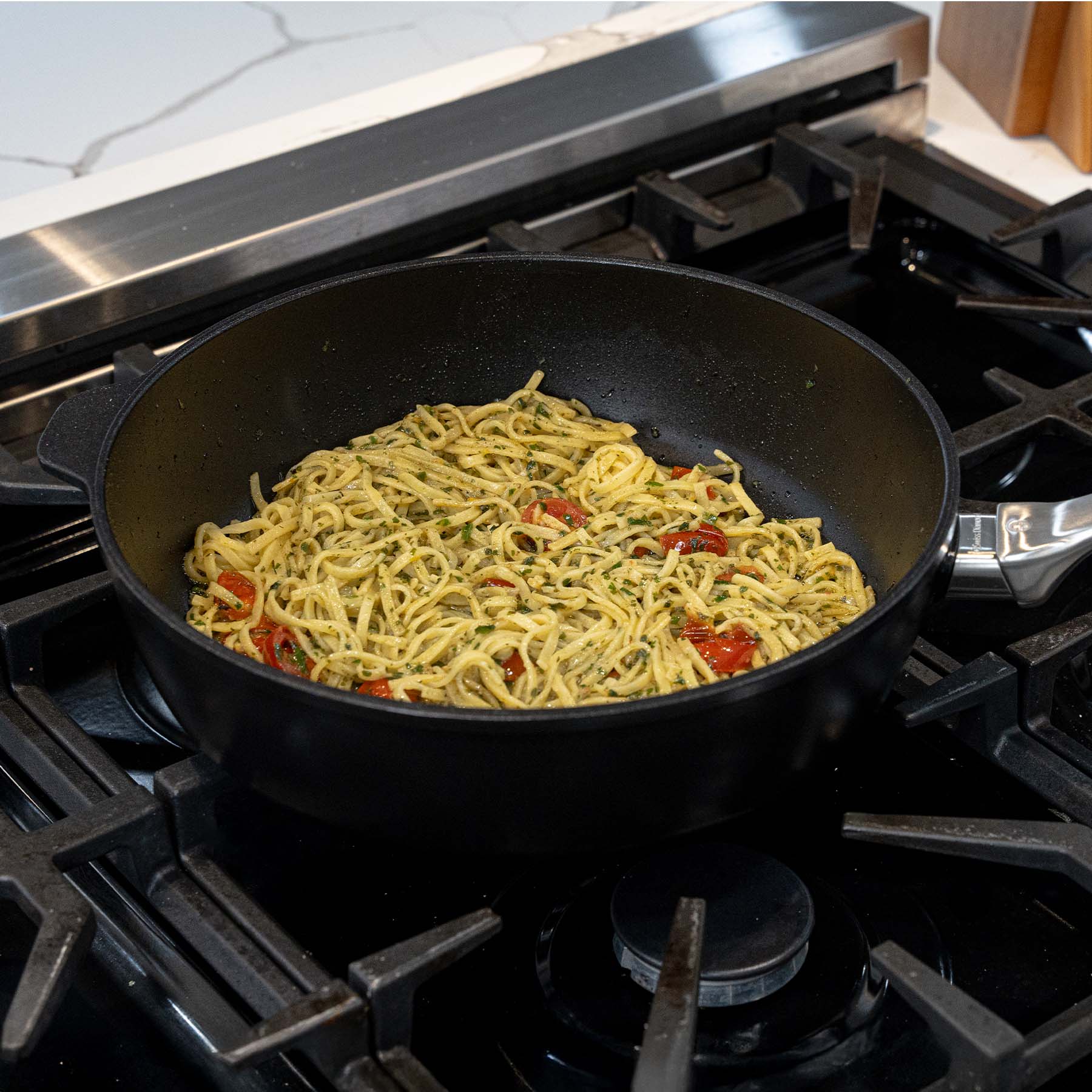 CXD PFAS Free Nonstick Saute Pan with Glass Lid - Swiss Diamond