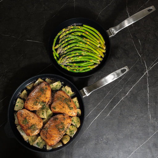 CXD PFAS Free Nonstick 2-Piece Fry Pan Set (9.5" & 11") - Swiss Diamond