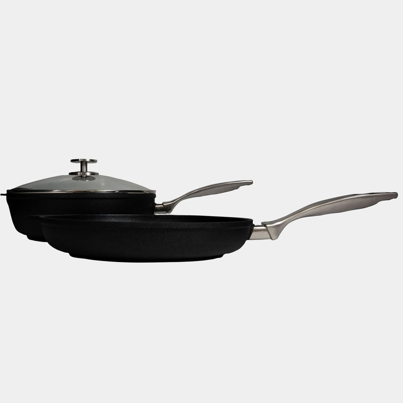 CXD PFAS Free Nonstick 3 Piece Set - 11" Fry and Saute Pan - Swiss Diamond